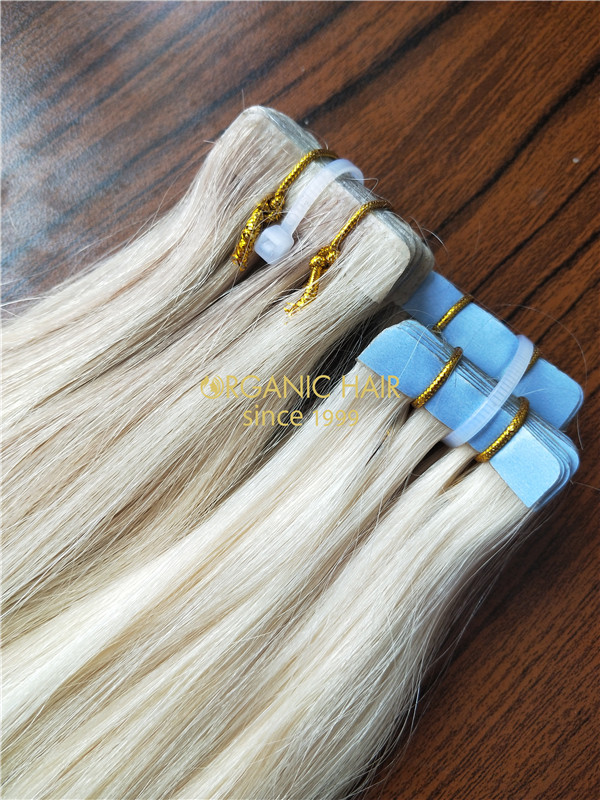 Human hair remy tape in extensions from China Organic Hair R13